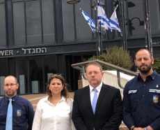 Ceremony in front of the German Embassy